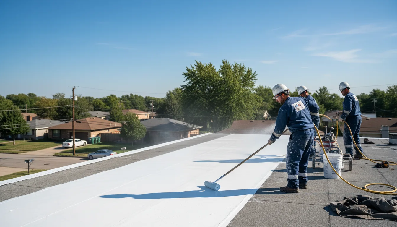 Commercial roof coating in Camden, IN near me